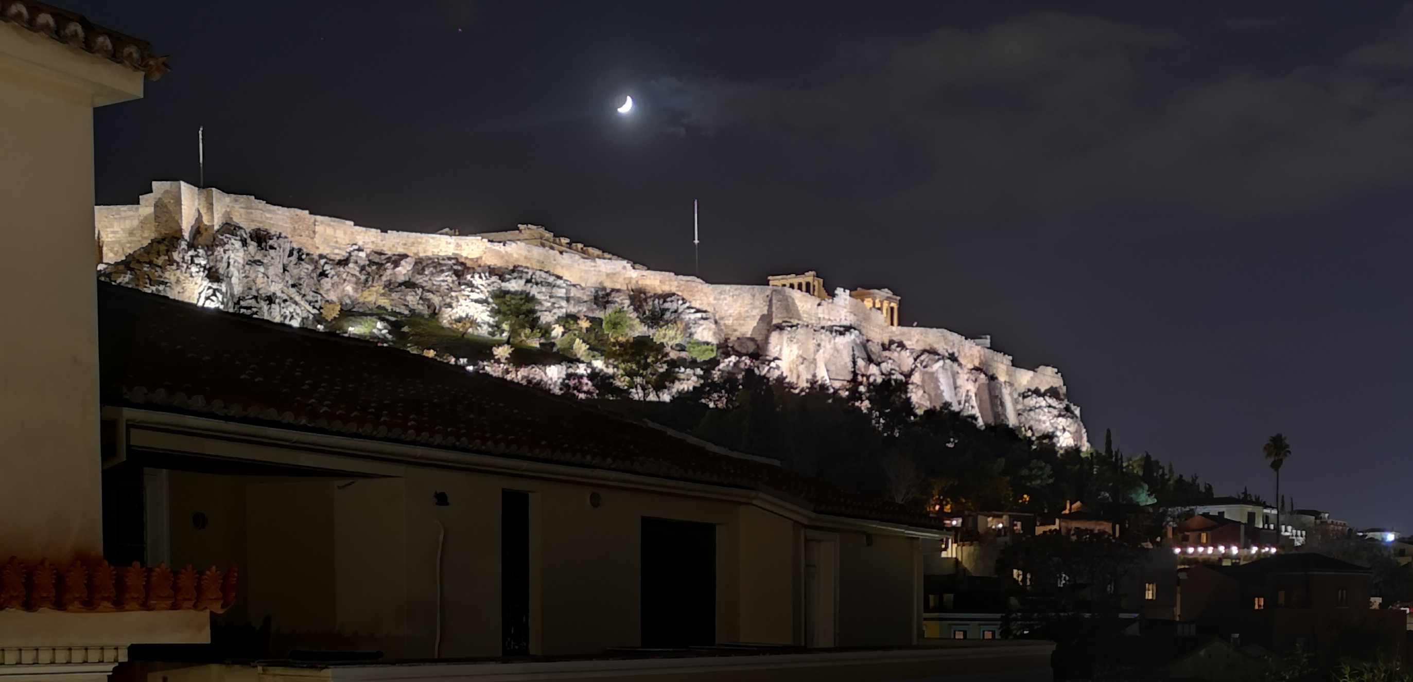 雅典卫城-夜景米克诺斯-海边风景米克诺斯-小威尼斯米岛,素有"小