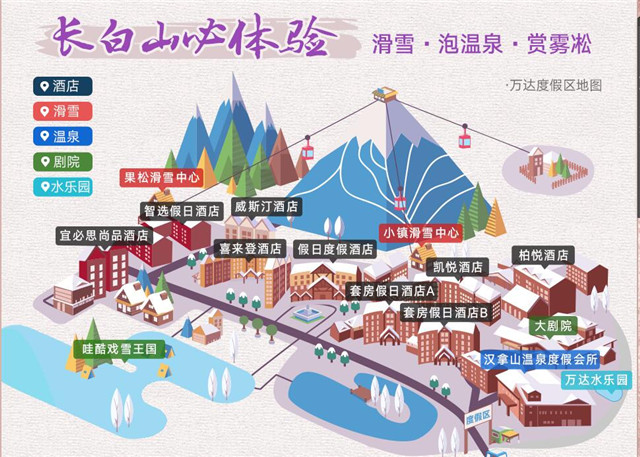 【春节寒假热卖】长白山4日3晚自由行●宿万达凯悦酒店(滑雪票 限时水