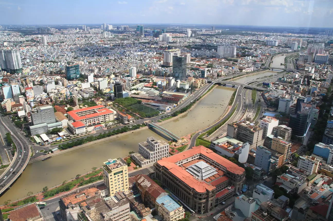 越南胡志明市西贡摩天观景台(bitexco金融塔)